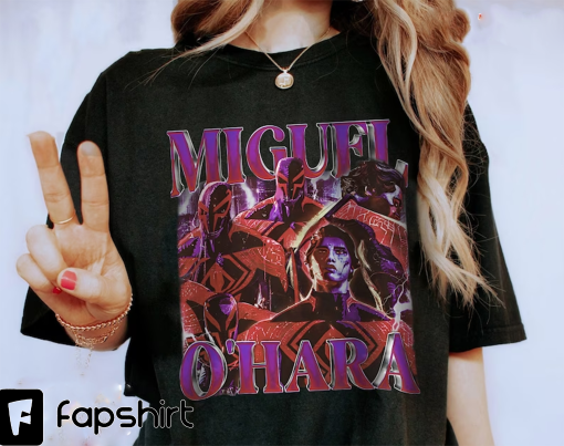 Miguel O’Hara Spiderman Across the Spider-Verse Vintage T-Shirt, Gift for Women and Man Unisex T-Shirt, Marvel Hero Shirt