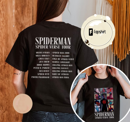 Spiderman X The Spiderverse Tour, Spider-Man: Across the Spider-Verse Shirt, Miguel O’Hara T-Shirt, Spider-Punk, The Amazing Spider Man Tee