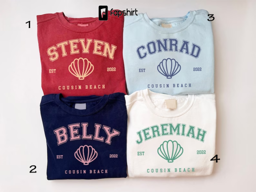 Cousin Beach Sweatshirt, Team Conrad, Team Jeremiah, The Summer I Turned Pretty, Family Matching Shirt, Summer Trendy T-Shirt