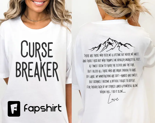 Feyre Curse Breaker T-Shirt, Officially Licensed Sarah J Maas Merch, A Court of Thorns and Roses, Under the Mountain