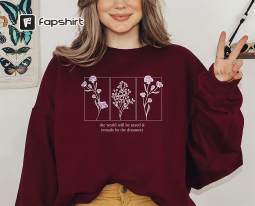 SJM, Original Design, Throne Of Glass Flower Aelin Quote sweatshirt, The Thirteen Sweatshirt, Throne Of Glass sweater, iprintasty