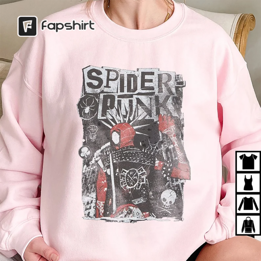 Retro Spider Punk Shirt, Spider-Man Across the Spider-Verse Shirt V10, Spider-Man 2023 Shirt, Marvel Shirt, Marvel Fan Gift