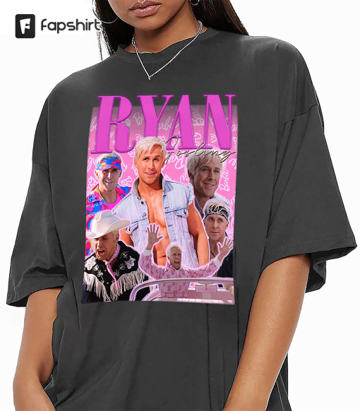 Ryan Gosling Vintage Shirt, Vintage Barbies Crewneck Short Sleeve