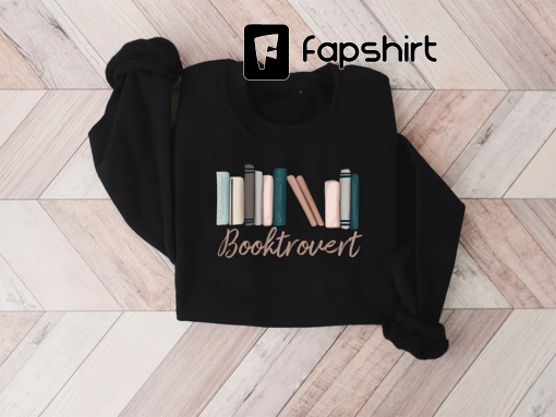 Booktrovert Sweatshirt,Book Lover Sweatshirt, Cute Book Lover Shirt, Librarian Teacher Bookish Shirt,Gift For Book Lover Teacher