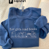 Embroidered I Put My Book Down To Be Here Sweatshirt, Booktrovert Sweatshirt,Book Lover Sweatshirt, BookWorm, Custom Embroidered Sweatshirt