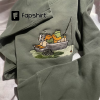 Flower Branch on Book Embroidered Sweatshirt