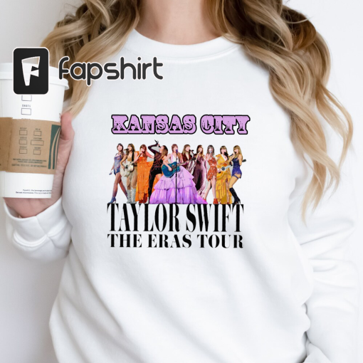 Taylor Swift | The Eras Tour Crewneck, Kansas City Night 1 — Swiftie Merch with Custom Outfits, Setlist, Surprise Songs, Date and Location