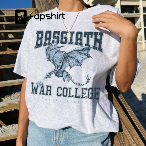 Basgiath War College Shirt | Fourth Wing Shirt Dragon Rider Violet Sorrengail Xaden Riorson Fantasy Bookish The Empyrean Series Booktok