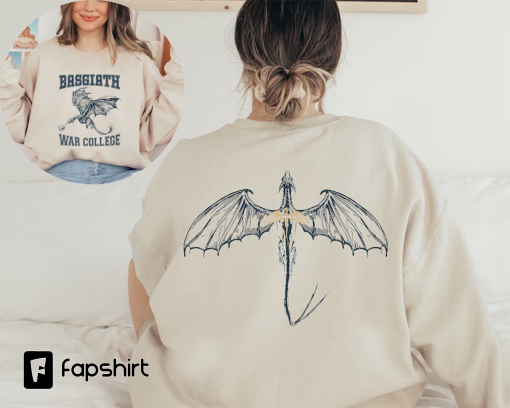 Basgiath War College Double-side Sweatshirt, Fourth Wing Sweater, Fly or Die, Fourth Wing Riders Quadrant, Violet Sorrengail, Bookish Hoodie