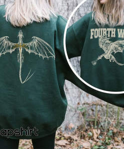 Basgiath War College Double-side Sweatshirt, Fourth Wing,…