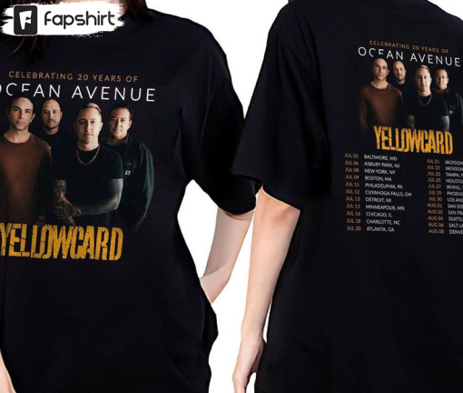 Yellowcard 2023 Tour Rock Music Shirt