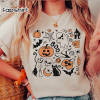 Retro Floral Ghost Sweatshirt, Spooky Season Sweatshirt, Halloween Costume, Cute Halloween Shirt, Trick Or Treat, Women Halloween Sweater