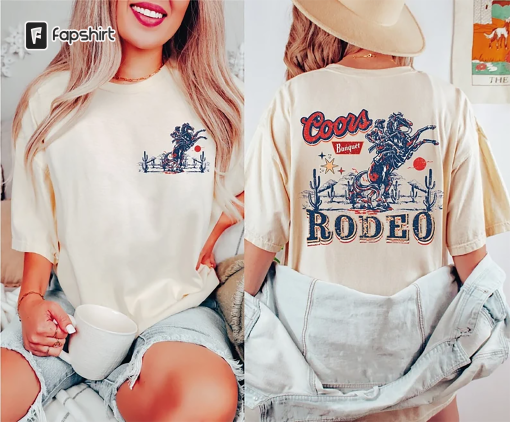 Coors Cowboy T-Shirt, Retro Comfort Colors Cowboy Shirt, Wester Rodeo Shirt, Country Cowboy Graphic Tee Gifts for Her/Him