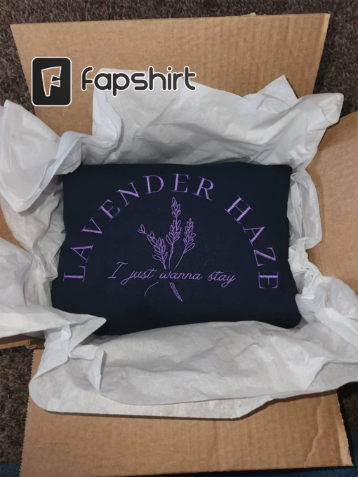 Lavender Haze Embroidered| Y2K Style Embroidered Crewneck| Sweatshirt- Music Merch – gift for women -unisex clothing – tour clothing