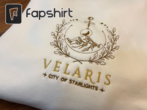 Embroidered Velaris City Of Starlight ACOTAR Sweatshirt, ACOMAF The Night Court, Court of Dreams, Rhysand, Cassian, Sarah J. Maas