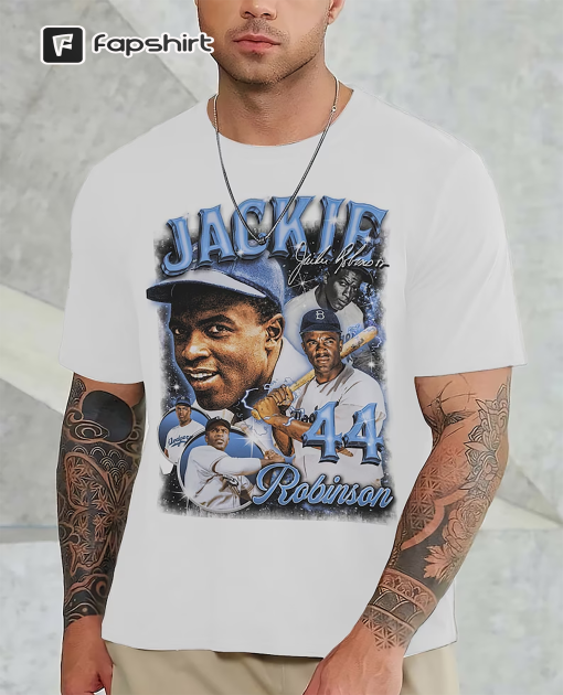 Jackie Robinson Shirt, Baseball shirt, Classic 90s Graphic Tee, Unisex, Vintage Bootleg, Gift, Retro