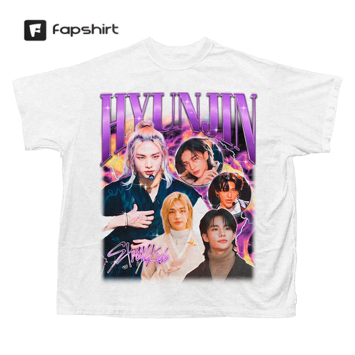 Stray Kids hyunjin Retro Bootleg T-shirt – stray kids shirt – Kpop Tshirt – Kpop Gift For her or him – Skz Shirt