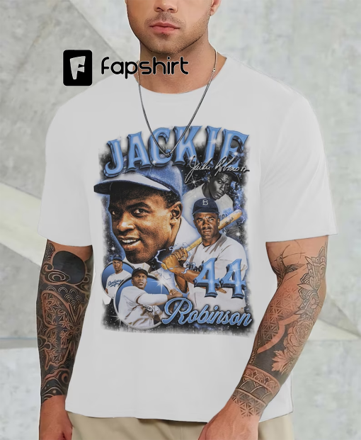 Jackie Robinson Shirt, Baseball shirt, Classic 90s Graphic Tee, Unisex, Vintage Bootleg, Gift, Retro