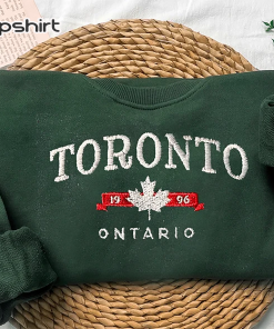 Toronto Canada Vintage sweatshirt, embroidered Ontario Crewneck,…