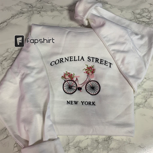 Embroidered Cornelia Street Sweatshirt | Trendy Lover Sweatshirt | Embroidered Sweatshirt | Lovers Era