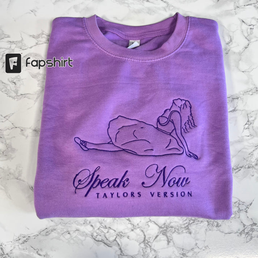 Speak Now Sweatshirt – Taylor’s Version – Speak Now Crewneck – embroidered – Sweatshirt