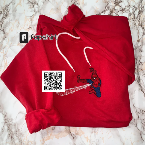 Spiderman Crewneck, Spiderman Sweatshirt, Spiderman embroidered sweatshirt, Vintage, No Way home, Birthday, Miles Morales, spiderverse