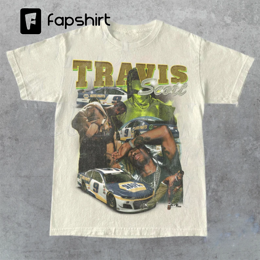 Vintage 90s Bootleg Style T-Shirt | Travis Scott Hiphop Shirt | Nascar Racing Tee | Unisex Oversized T-Shirt | Streetwear Gift | Gift for