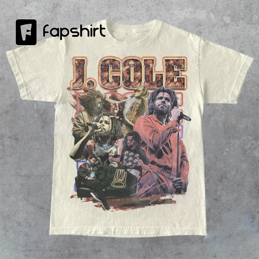 J Cole Vintage Style Bootleg T-Shirt | J Cole Rap Tee | Retro Oversized Unisex 90s Graphic Shirt | Hip Hop Tee | Music Birthday Gift