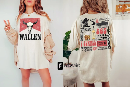 Comfort Colors Tee, Wallen Bullhead Tee, Cowboy Wallen T-Shirt, Wallen Western T- Shirt, Country Music Shirt, Wallen The Bull Tee, Wallen