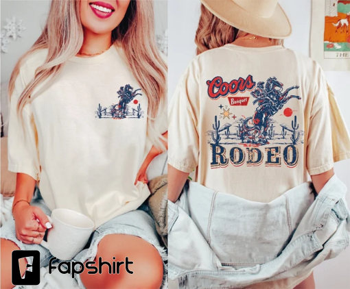 Coors Cowboy T-Shirt, Retro Comfort Colors Cowboy Shirt, Wester Rodeo Shirt, Country Cowboy Graphic Tee Gifts for Her/Him