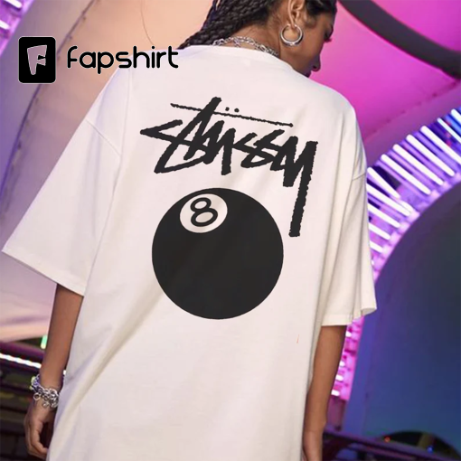 Stussy 8 Ball T Shirt, 8 Ball T Shirts, Stüssy T-Shirt, Unisex T Shirt, Gift For Her, Y2K 90s 70s tee, Mothers day shirt