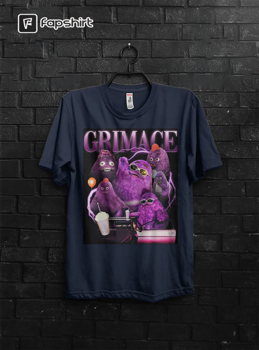 Retro Vintage Grimace Shake Shirt Funny Tik Tok Trend Meme,HBD Grimace Hilarious Tshirt,Grimace Survivor Appareal,Happy Birthday Grimace Tee