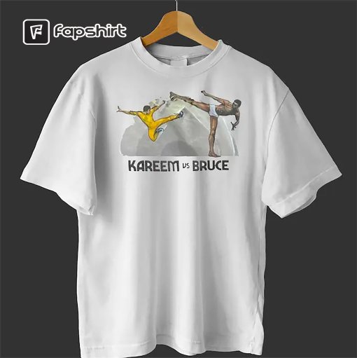 Kareem vs Bruce Lee Shirt, Kareem Abdul Jabbar Shirt, Kareem Shirt, Bruce Lee Shirt, Boxing Shirt, Vintage Tee, Trending Shirt, Long Sleeve