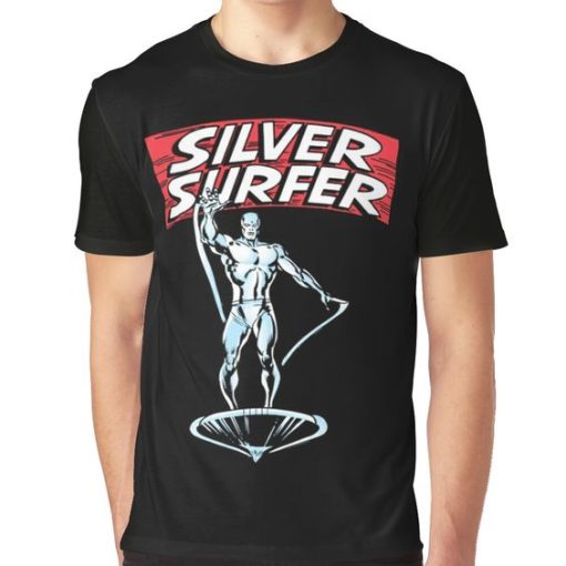 Vintage Styled The Silver Surfer T-Shirt, Silver Surfer, Comic book T-Shirt, Graphic Superhero Shirt, Gift shirt