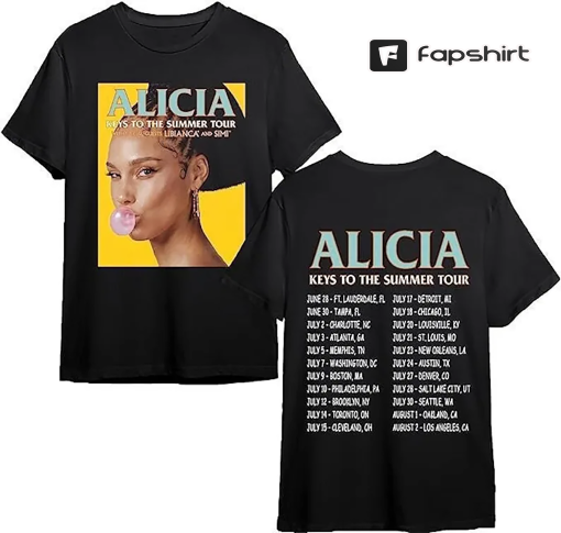 Alicia Keys Music Shirt World Tour 2023 T-Shirt | Alicia Keys Summer Tour 2023 Shirt | Alicia Keys Fan | Alicia Keys Shirt | Alicia Keys Tee