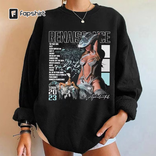 Vintage Be.yonce Re.naissance T-Shirt, Be.yonce 2023 World Tour Sweatshirt, Queen Of Pop Tee, Music Concert Merch Long Sleeve, Gift For Fan