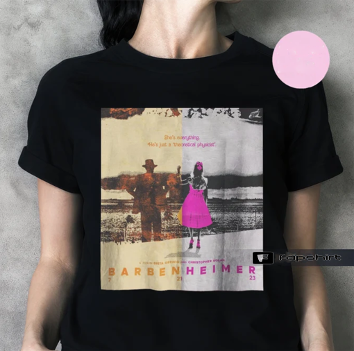 Barbenheimer Movie Oppenheimer Shirt, Pink Sweatshirt, Oppenheimer Hoodie, Trendy Shirt,The Ultimate Double Feature Funny Movie Tshirt