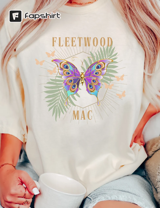 Fleetwood Mac Shirt Stevie Nicks Shirt Fleetwood Mac Tshirt Fleetwood Mac Flower Shirt Vintage Tshirt Classic Rock 70s Comfort Colors