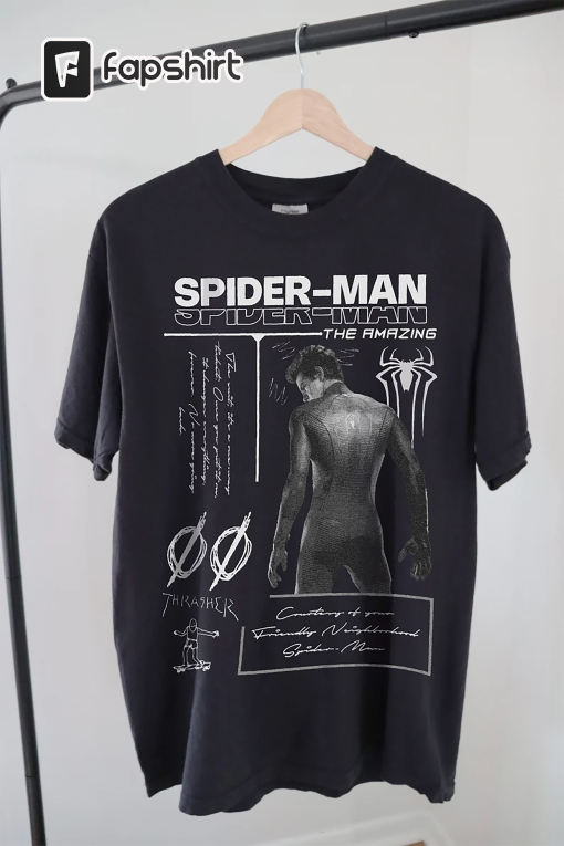 90s Styled The Amazing Spider-Man T-Shirt, Andrew Garfield Shirt, Spider-man shirt