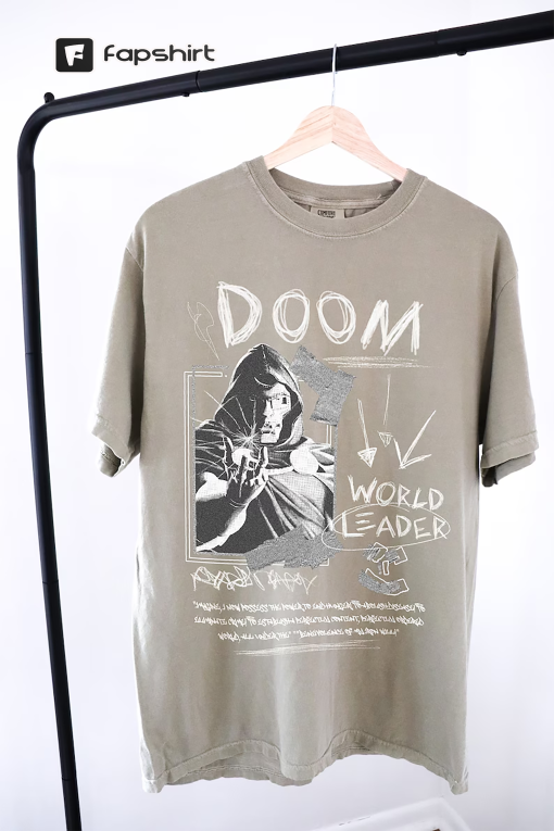 90s Retro Vintage Styled Doctor Doom Shirt, Comic Book Shirt, Vintage Streetwear Shirt, Doom Shirt