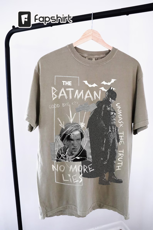 Vintage Styled The Batman T-Shirt, Robert Pattinson’s Batman Shirt, Comic book shirt, batman shirt