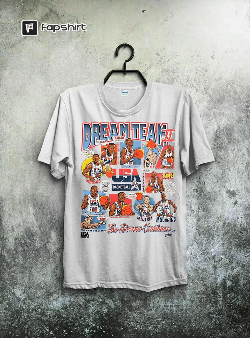 Vintage Dream Team (1992) NBA Unisex Tee Shirt, Shirt for Man Woman, Fan Gift, Vintage Basketball Shirt, 1992 usa basketball Shirt