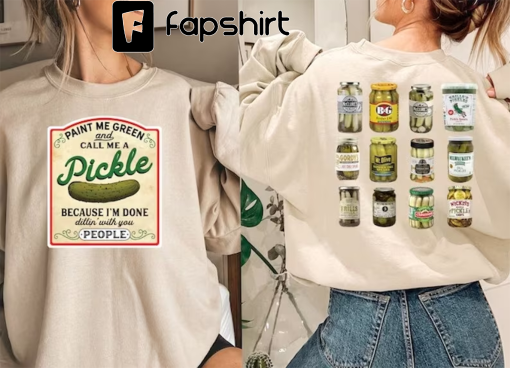 Vintage Canned Pickles Sweatshirt,Pickle Jar Shirt, Pickle Lovers Shirt,Canning Season Sweatshirt, Funny Sweatshirt