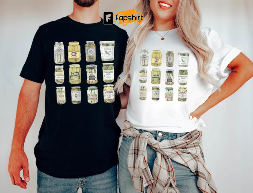 Vintage Canned Pickles T-shirt, Canning Season Shirt, Pickle Jar Shirt, Pickle Lovers Shirt, Canned Pickles Shirt, Homemade Pickles Shirt