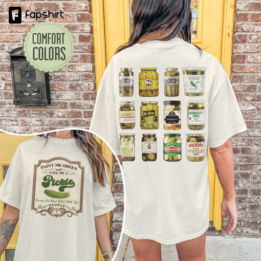 Vintage Canned Pickles Comfort Colors Shirt, Canning Season Shirt, Pickle Slut T Shirt, Pickle Lovers, Homemade Pickles