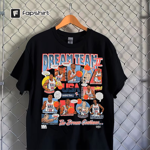 Vintage Dream Team (1992) NBA Unisex Tee Shirt, Shirt for Man Woman, Fan Gift, Vintage Basketball Shirt, 1992 usa basketball Shirt