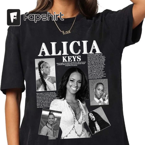 Alicia Keys Music Shirt, Alicia Keys Music Pop Shirt, Alicia Keys Concert 2023 Retro Gift B