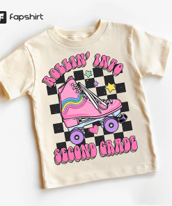 Rollin Into Second Grade Kids Shirt –…