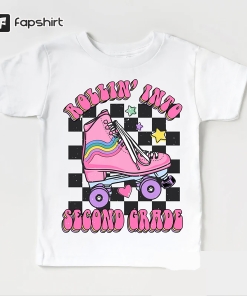 Rollin Into Second Grade Kids Shirt –…