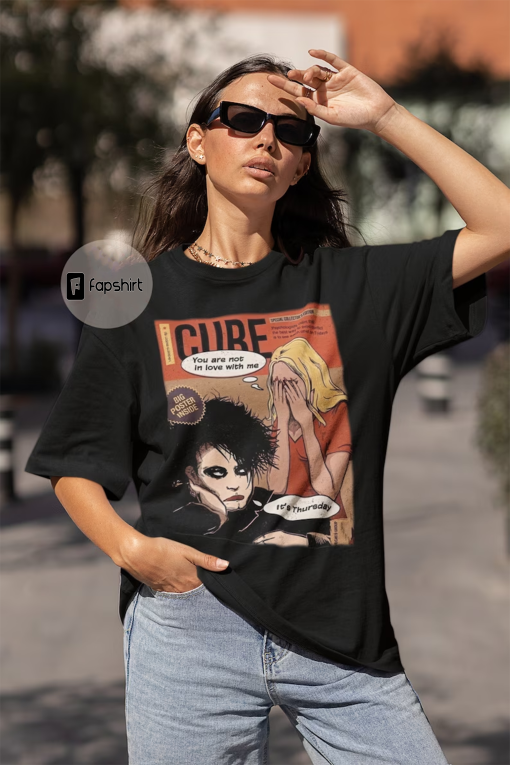 The Cure unisex T-Shirt – Wish Album Tee – Friday I’m In Love Song – Rock Music Band Merch – Printed Music Poster For Gift